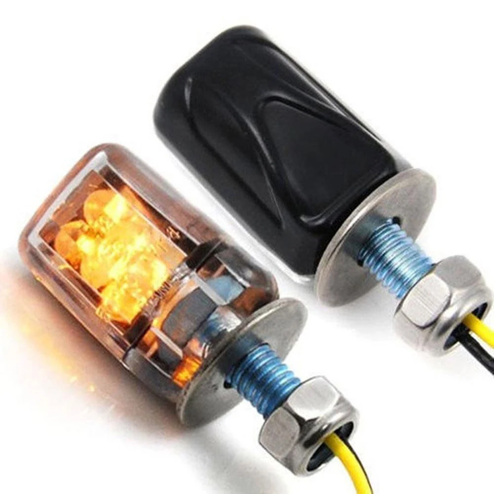 Afbeelding 6: ABS plastic motorfiets led-knipperlichten motorindicatoren voor universele motorfiets 2 stuks zwart