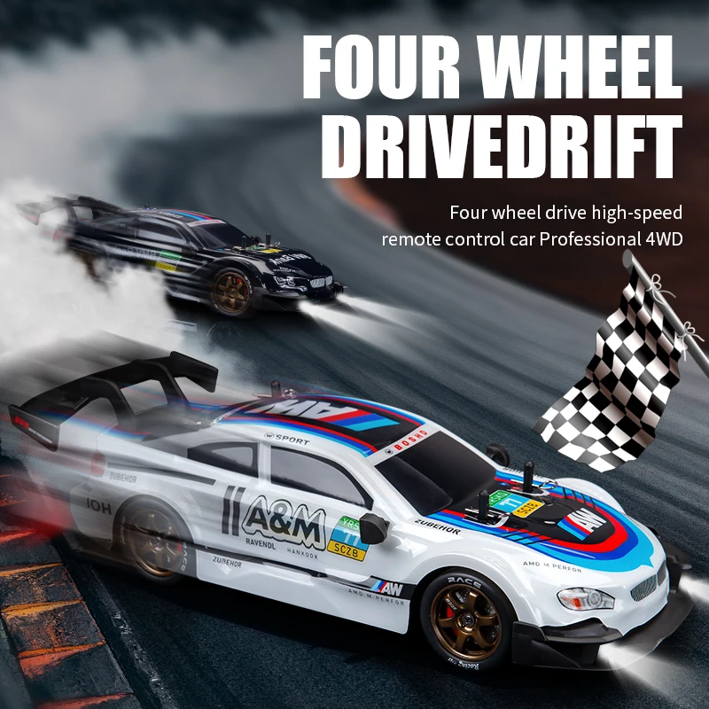 プロのrcドリフトラジコンカー、GTR高速車、電動四輪駆動大人用レーシングカー、男の子用車のおもちゃ