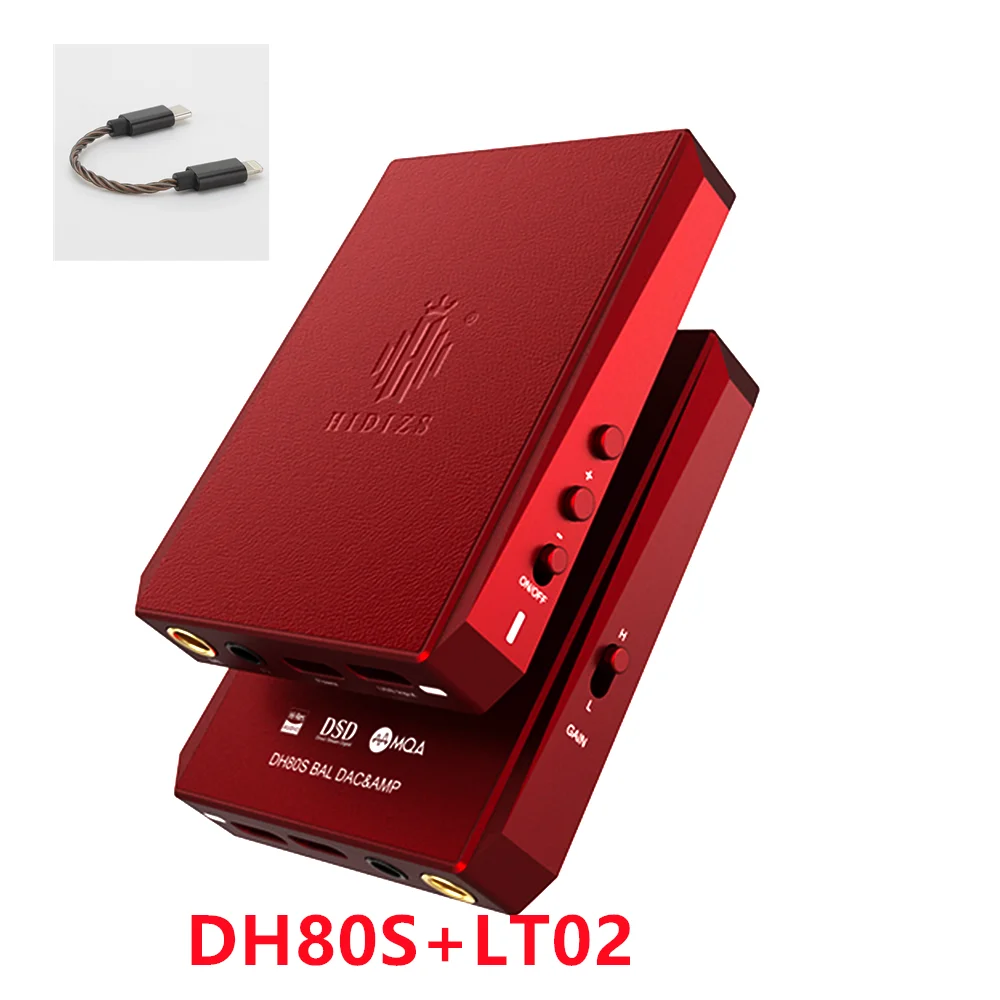 Hidizs DH80S DAC & AMP and LT02 USB-C to Lightning Cable Bundle