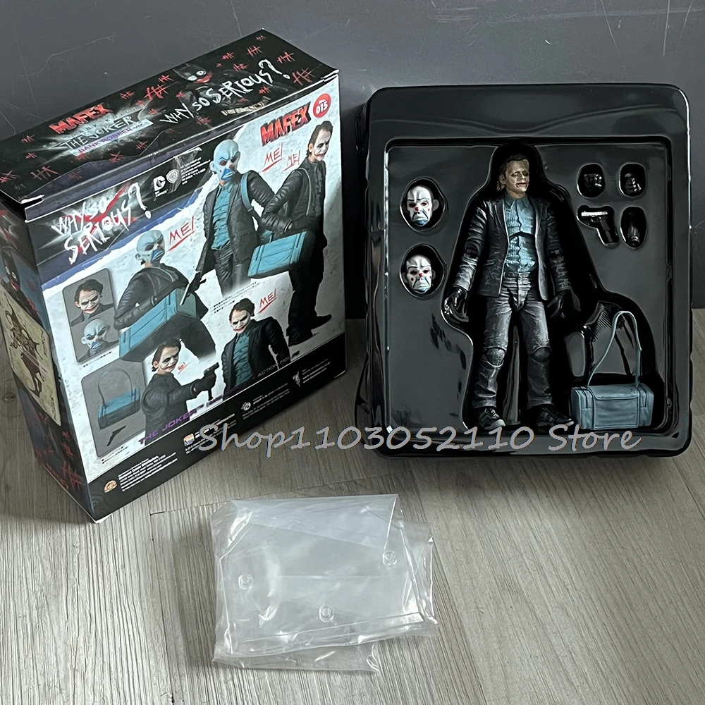 Anime Mafex 015 Joker Action Figure Horror The Dark Knight Figur Sammlung Modell Puppe Statue Gemeinsame Bewegliche Film Spielzeug Geschenke