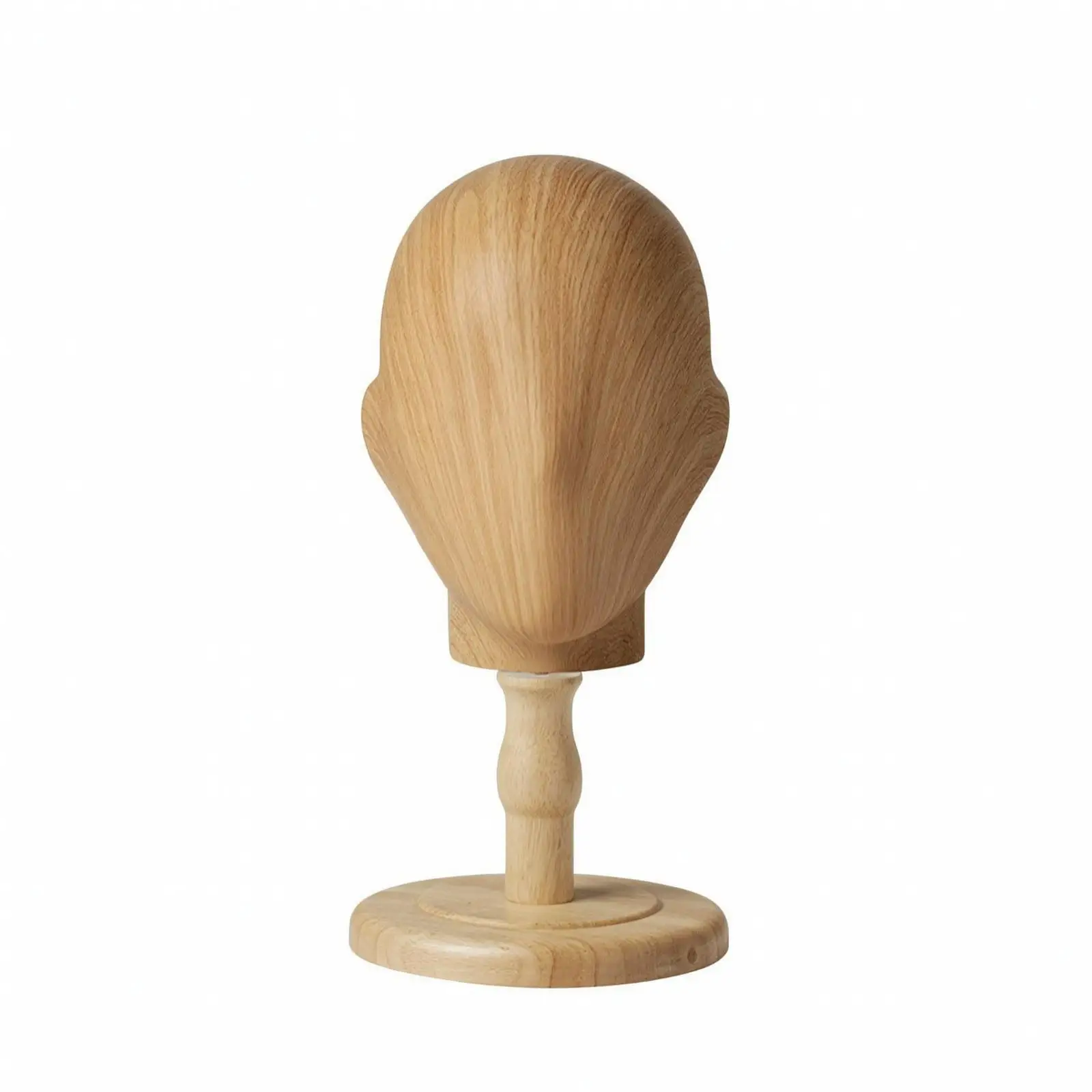Plastic Mannequin Head Form for Hat Display with Support Post Round Base Store Merchandising