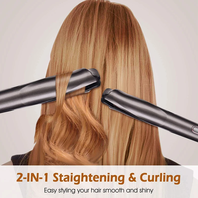 2 In 1 Twisted Hair Straightener & Curler Hot Selling Magic Flat Iron for Hair Styling
