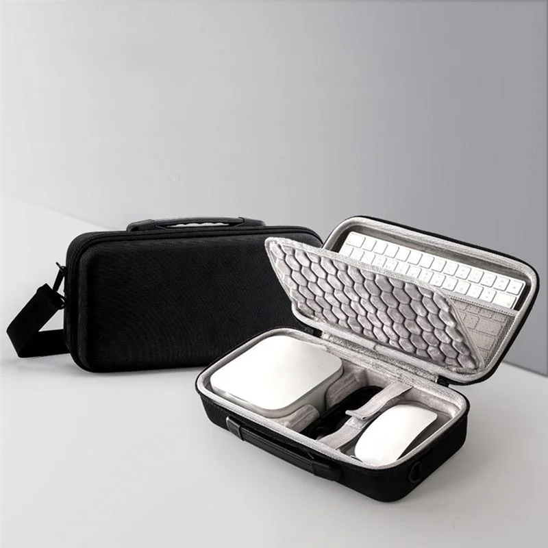 ABMF-чехол для переноски с ручкой для путешествий для Mac Mini M4, специальная противоударная сумка для хранения большой емкости, портативный органайзер