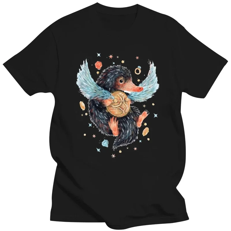 Fantastic Animals Shirt Niffler T-Shirt Fantasy Short Sleeve Cute Sleeve Unisex Summer O Neck Tops Tee Shirt