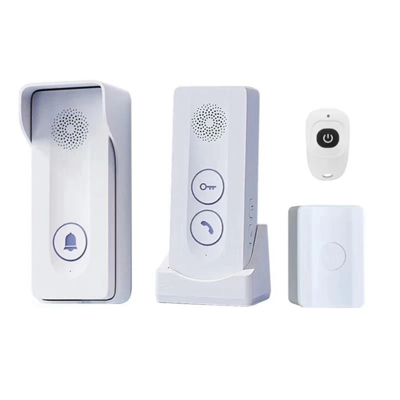 ใหม่ 800M ยาวระยะทางกลางแจ้ง Doorbell ไร้สาย Intercom ประตูโทรศัพท์ปลดล็อค 2-Way Intercom 433 MHz