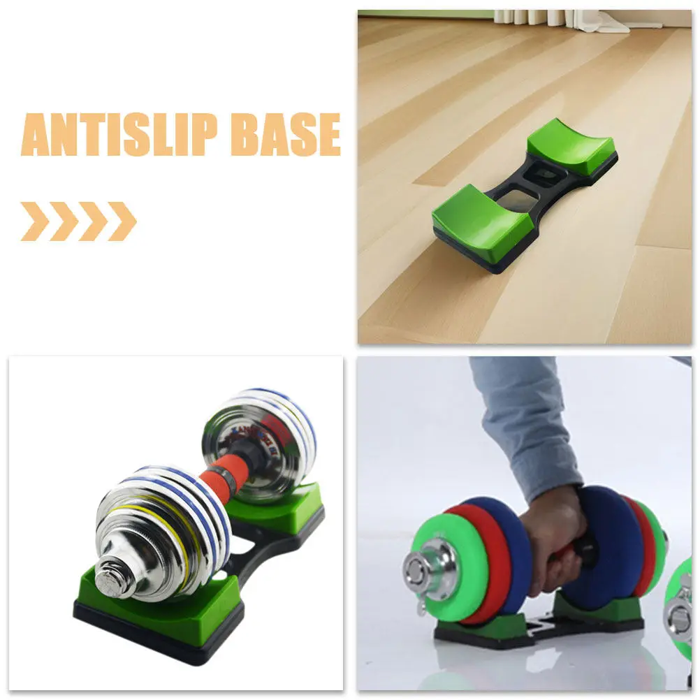 2Pcs Dumbbell Rack Stand Heavy Duty Dual Layer Weight Storage Rack Home Gym Organizer Anti Slip Pads Space Saving
