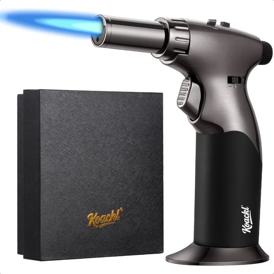 

Бутановая горелка с двойным пламенем, многоразовая кухонная горелка, регулируемое пламя с замком зажигания, мини-дувочная горелка для приготовления крема