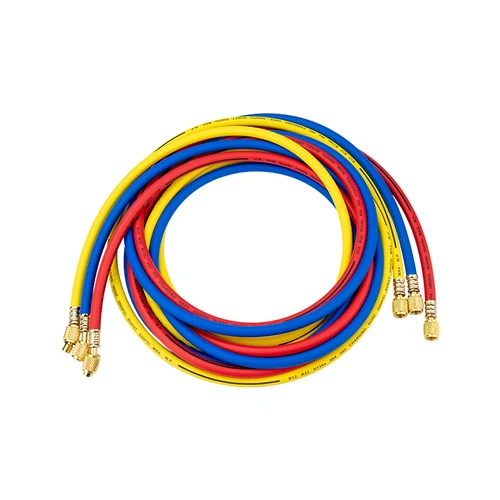 118 ''(3 metros) 1/4"" HVAC R12 R22 R134A R502 404A Manguera de carga de refrigerante para automóviles Sistema de refrigeración A/C automático Piezas de A/C