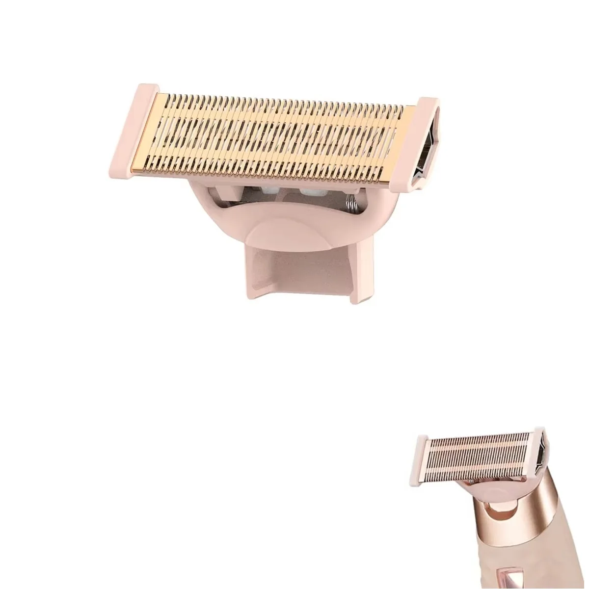 Vervangend mes voor lichaamsscheerapparaat van hoge kwaliteit, geschikt voor onberispelijk Nu-scheerapparaat Finish Touch-vervangend hoofdmes, roségoud