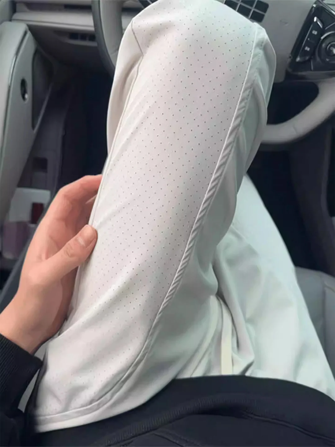 

American Sle Light ey Slant Cut Bend Knife Pants Men Summer Me Breathable Ice Silk Straight Leg Sun Protection Qui Dr...