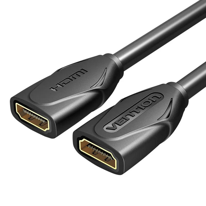 Vention HDMI Verlengkabel 4K/60Hz Kabel HDMI 2.0 Vrouwelijke naar Vrouwelijke Kabelverlenger voor PC PS4/3 HDTV Projector HDMI Kabelverlenging