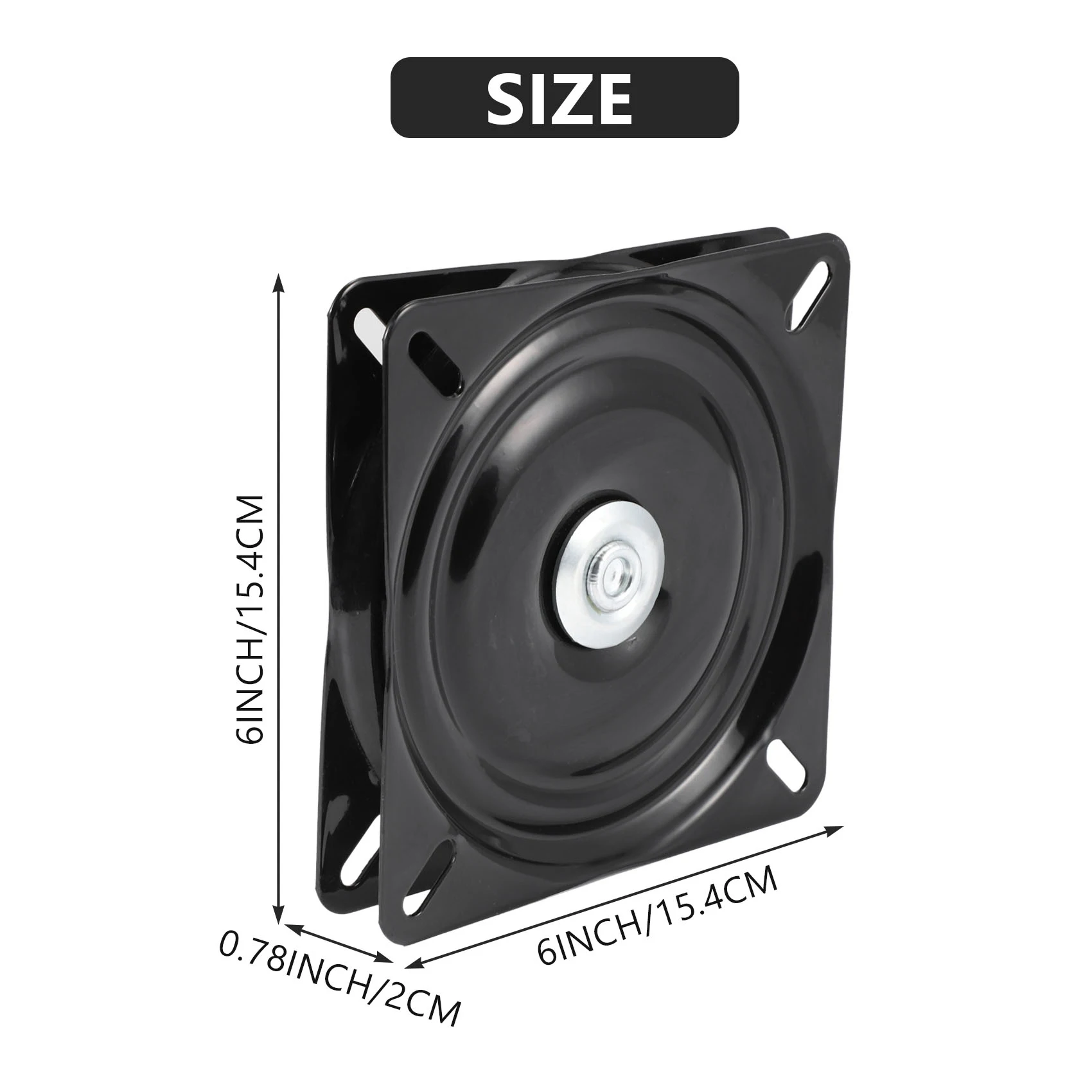 6 Inch Boat Seat Swivel Plate Fishing Boat Marine Seat Swivel Rotation 360 Degree Rotation Universal Set 15.4 X 15.4 X 2 Cm-M54K