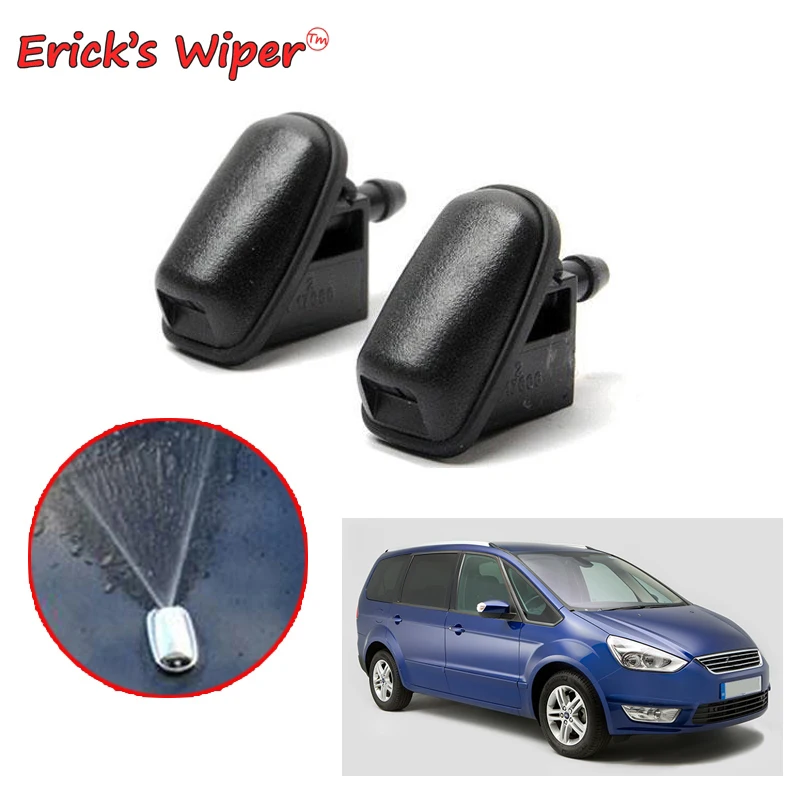 Erick's Wiper 2Pcs/lot Front Windshield Wiper Washer Jet Nozzle For Ford Galaxy MK 3 2006 - 2015 OE: BM5117666AA