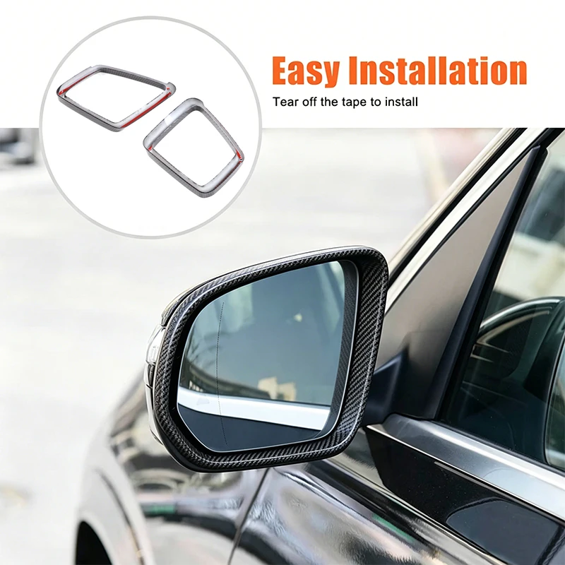 

[Ready Stock] Side Mirror Frame Trim Cover For Mercedes GLE ML GL GLS Carbon Fiber ABS 2PCS