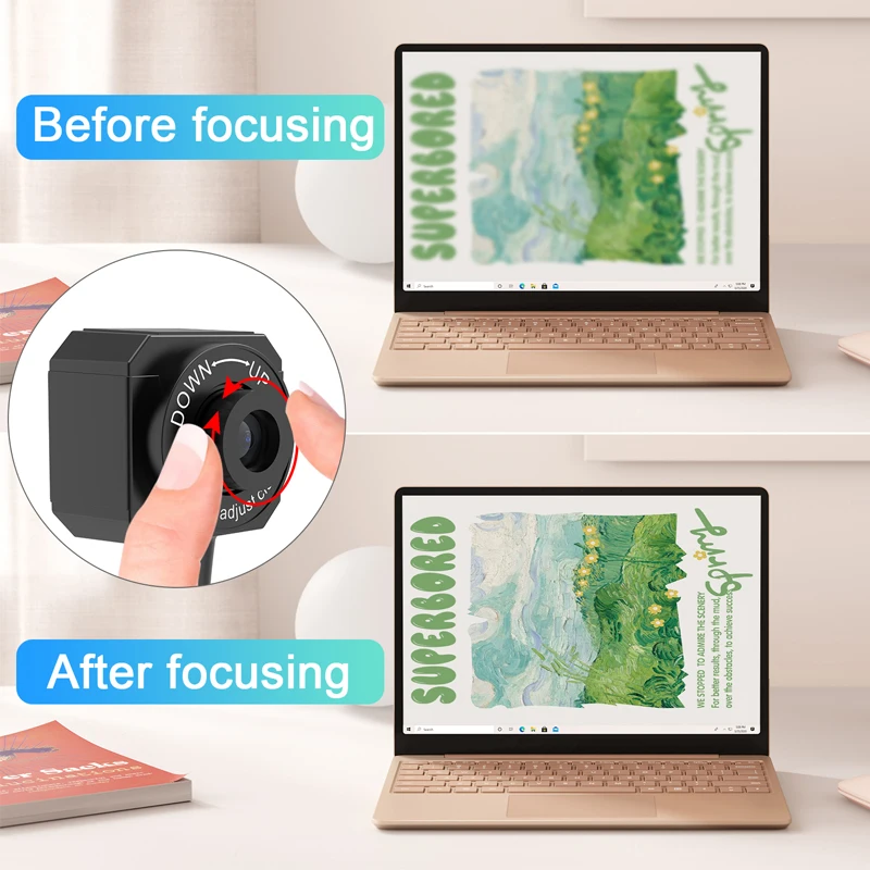كاميرا مستندات USB للمعلمين، كاميرا ويب للتعلم عن بعد، كاميرا تركيز يدوية، مع ميكروفون، قابلة للطي لنظام التشغيل Mac OS، Windows، Chromebook #5