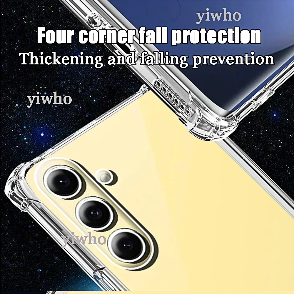 Shockproof Phone Case for Samsung Galaxy S24 FE S24 S23 S22 S21 S20 Note 20 Ultra Pro Fe Transparent Back Cover Clera S24fe