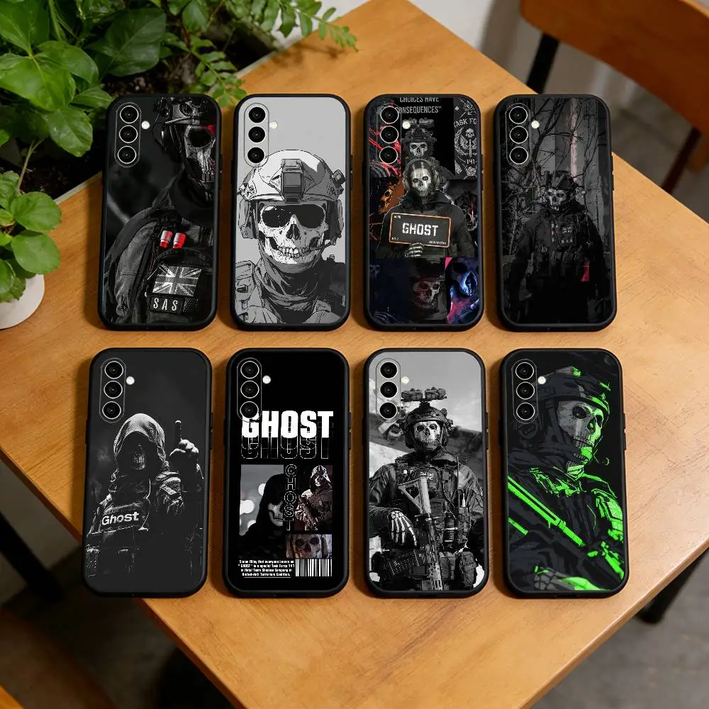 COD C-call Of D-duty G-Ghost  Phone Case Black Silicone Soft For Samsung Galaxy A73,A72,A71,A70,A53,A52,A51