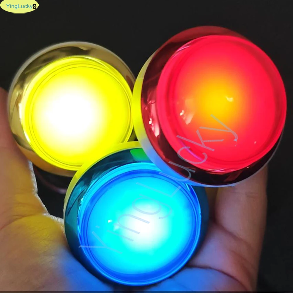 45mm Convex Arcade LED Push Button (12V) – Illuminated Button for Coin-Operated Machines, Pinball Machines, and Mini Claw Machin