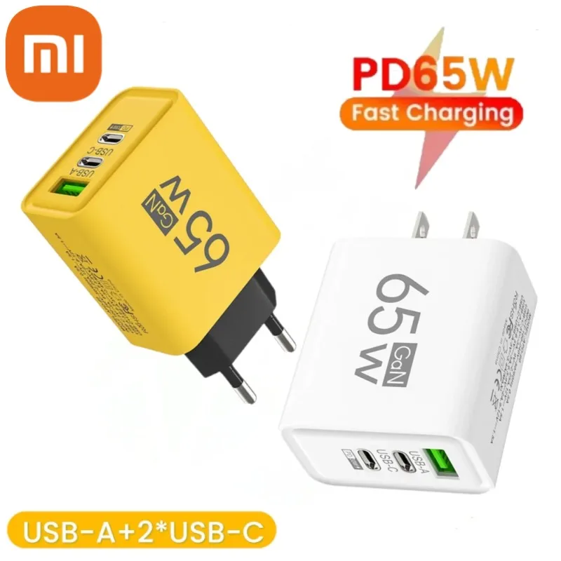 Original Xiaomi Charger 65W Turbo Charging EU Power Supply Fast Charge Usb Type C Cable For Redmi Note 11 12 13 Pro Mi 13 Lite