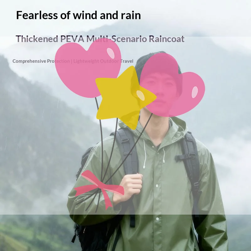 

One-time Use Thickened Raincoat Waterproof Adults Hooded Raincoat Women Men Camping Outdoors Rainwear Rain Clothes Covers