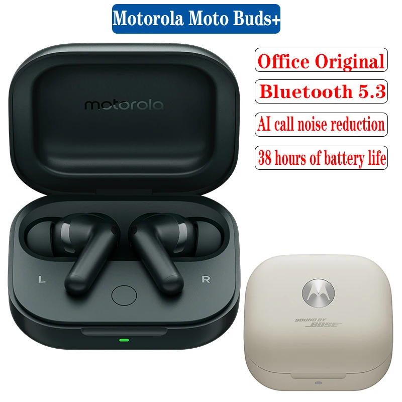 Motorola Moto Buds+ Wireless Bluetooth5.3 Earphones in-ear BOSE tuning AI dynamic active noise reduction IP54 waterproof Headset