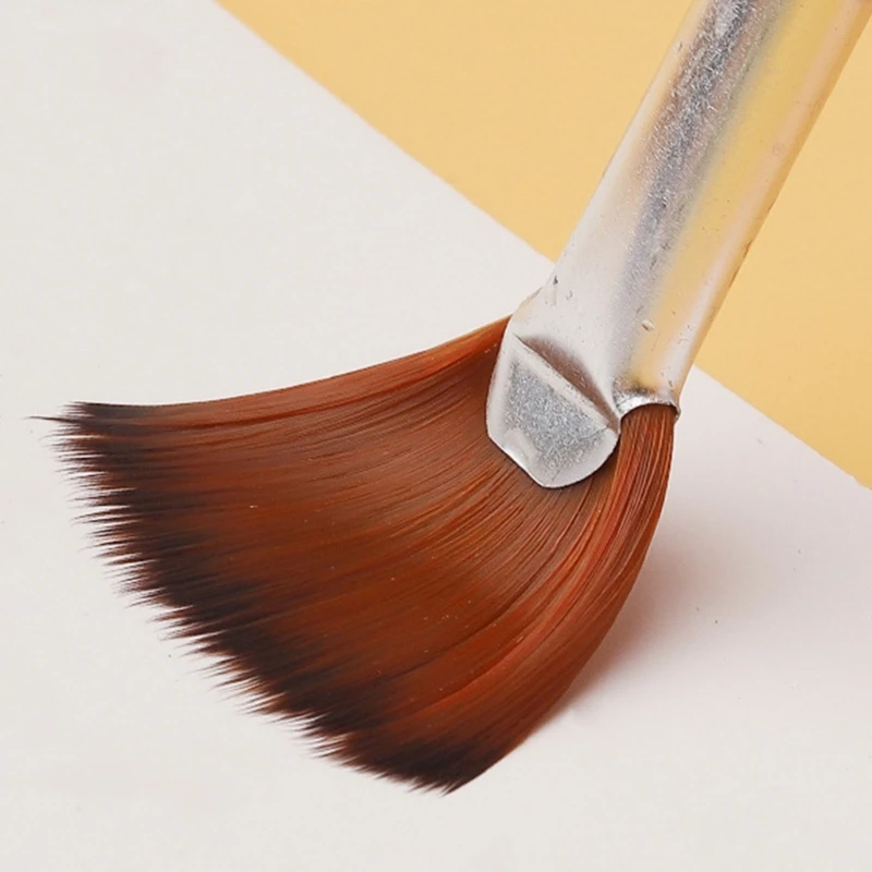 Pincel de pintura portátil con punta de abanico, suministro de Pascua para huevos de Pascua, pintura Gouache de acuarela acrílica para colorear