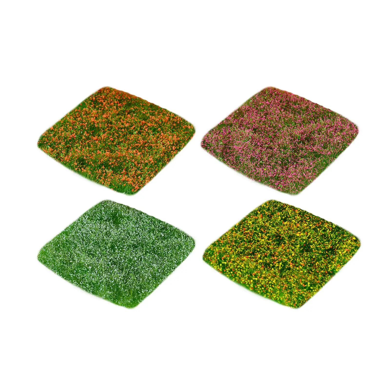 

Miniature Terrain Static Grass Tuft Bushy Model Grass Modeling Flower Cluster for Building Railroad Scenery Architecture Lawn