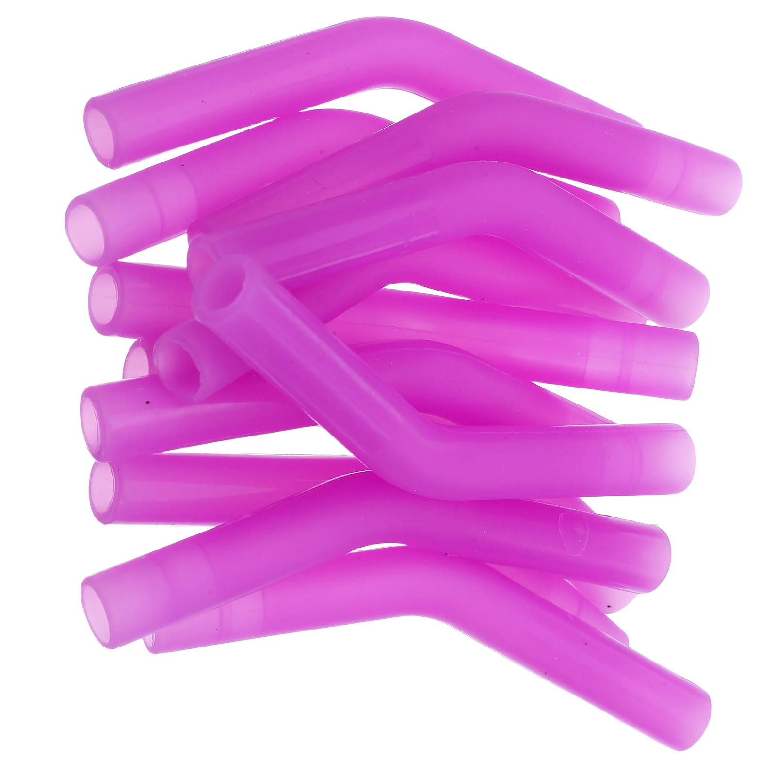 

12Pcs Silicone Straw Tips Replacement Covers for 8mm Diameter Glass Metal Stainless Steel Straws Purple Soft Reusable