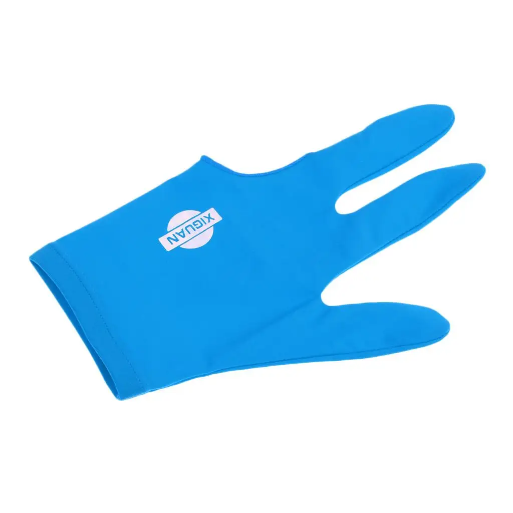 

Elastic Snooker Billiard Pool Cue Glove Left Hand 3 Finger Accessory for Unisex Women and Men 3 Choice of Colors