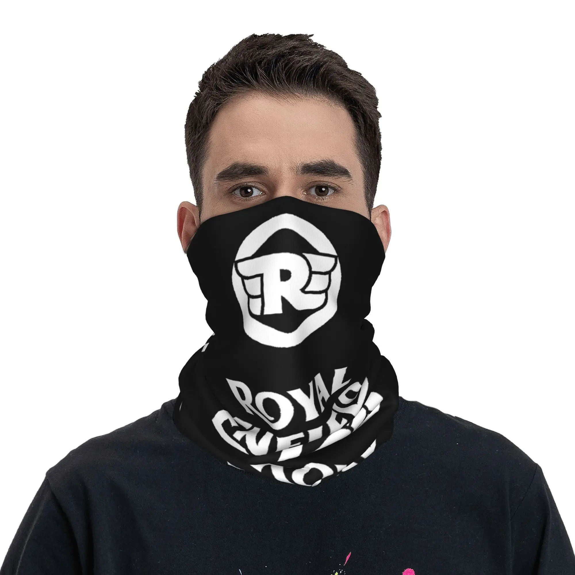 Royal Enfields Logo Bandana Neck Cover Printed Motorcycle Race Wrap Scarf Warm Cycling Scarf Running Unisex Adult Windproof