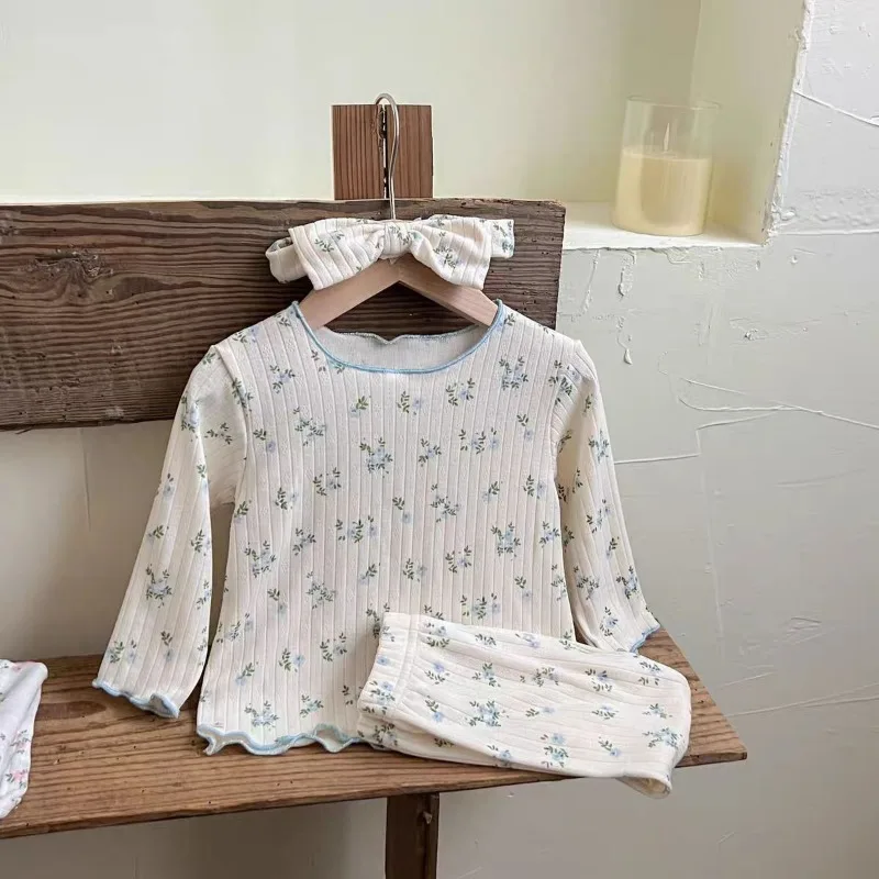 Girls Floral Pajama Set 6