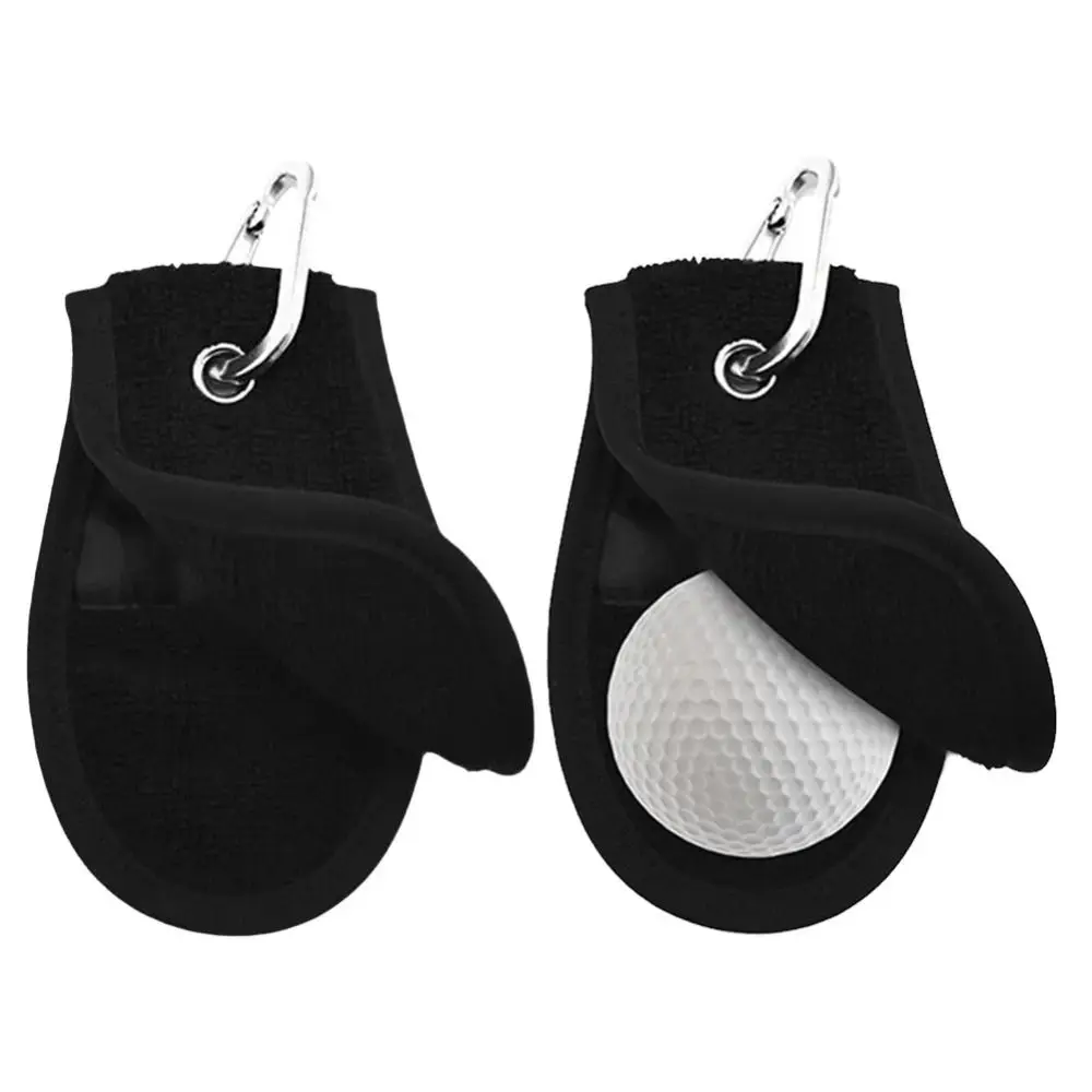 

Training Aids Golf Ball Cleaning Towel Soft Skin With Hanging Clip Dry Towels Golfer Comfortable Black Golf Cleaning Tools