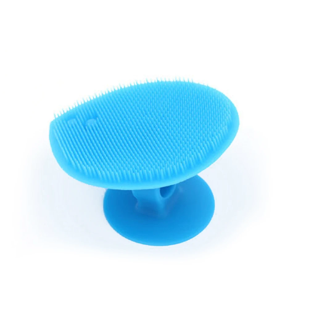

4Pcs Facial Brush Soft Silicone Scrubber NonSlip Handle Suitable All Skin Types Cleans Body Fruits Sanitary
