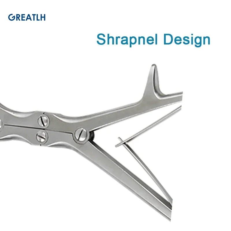 1pcs Stainless Steel Double Joint Rongeur Straight Bone Rongeur Orthopedic Surgical Instrument  24cm/20cm pet