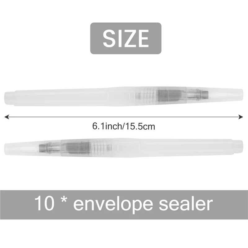 Sensitive 10 Pieces Pencil Style Moistener Stamp Envelope Moistener Mailing Letter Sealer Envelope Licker For Office