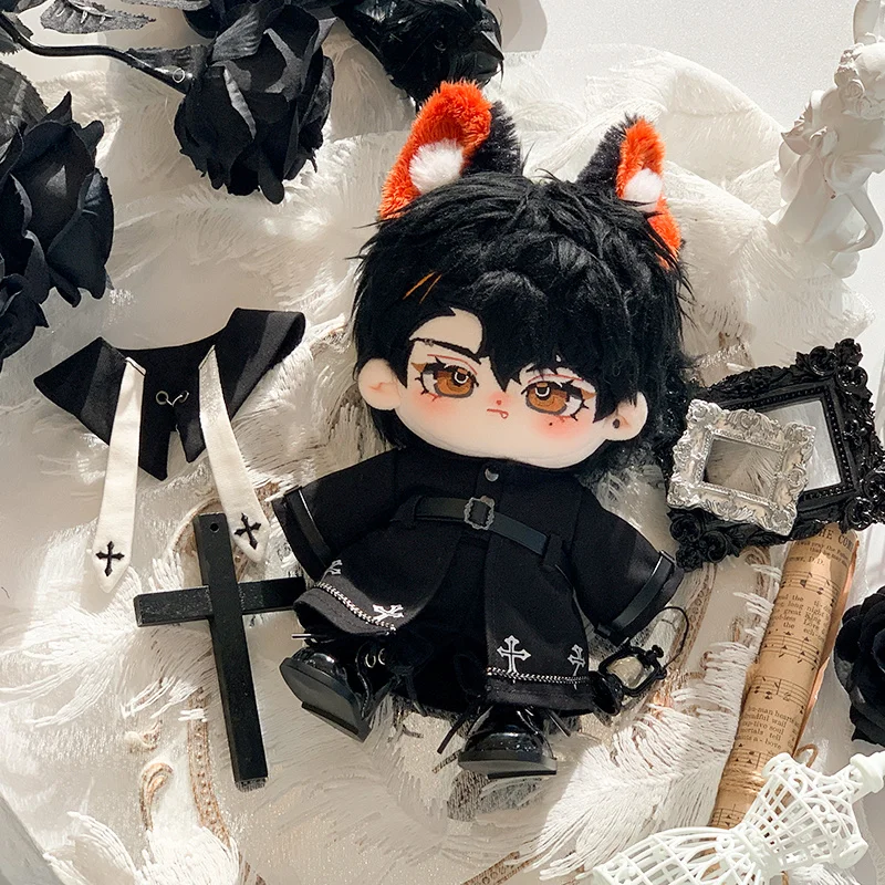 

20cm Cotton Priest Doll Outfit - Dark Fashion Style Clothes Set for BJD/Action Figures, Exquisite Gothic Costume Ensemble (No Do