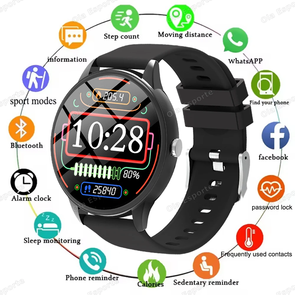 

New Smart Watch 2025 Women Men Full Touch Screen Bluetooth 5.0 Call Waterproof Watches Sports Fitness Smartwatch For Android IOS