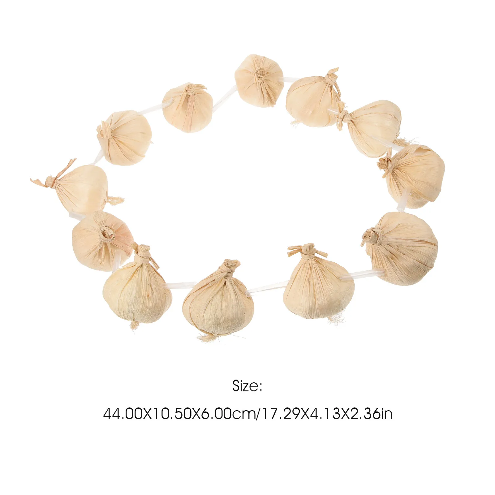 Artificial Garlic String Wreath High Quality Foam Material Not Easy to Deform Realistic Decor Prop for Cosplay Party Halloween