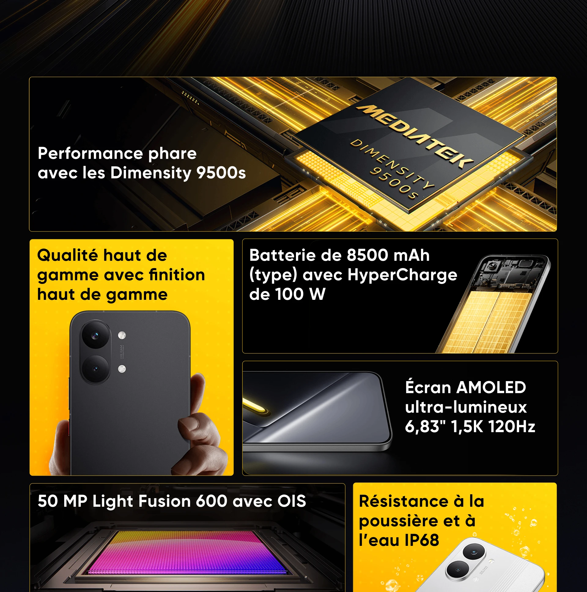Globale Version POCO X8 Pro Max 5G Smartphone MediaTek Dimensity 9500s 6,83 Zoll 1,5K 120Hz Ultra-helles AMOLED-Display 8500mAh NFC – Detail 6