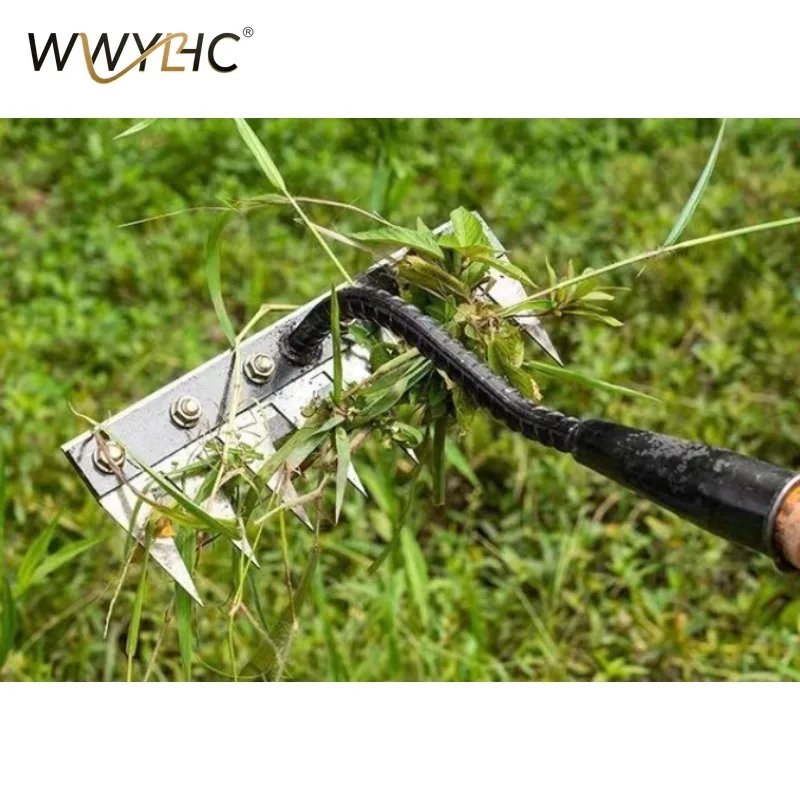 Suitable for Garden Farm Yard Manganese Steel Five-Tooth Rake Removable Soil Loosening Hoe Agricultural Weeding Tool Weeding