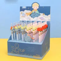 36 unids/lote bolígrafo de Gel creativo pequeño Príncipe prensa lindo 0,5mm bolígrafo de tinta negra papelería de regalo suministros escolares de oficina al por mayor