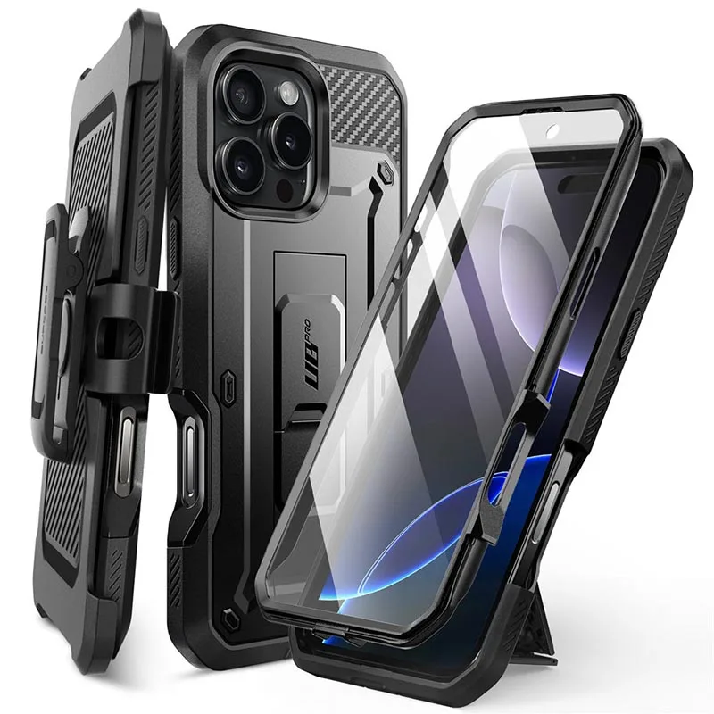 

For iPhone 16 Pro Max Case 6.9" (2024) SUPCASE UB Pro Full-Body Heavy Duty Rugged Phone Case with Built-in Screen Protector