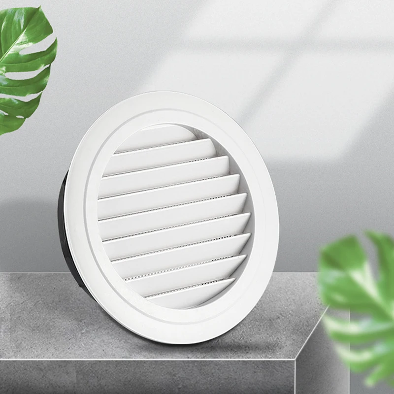 Adjustable Air Ventilation Cover Round Ducting Ceiling Wall Hole Decorative ABS Air Vent Grille Louver Vents Cap For Wall