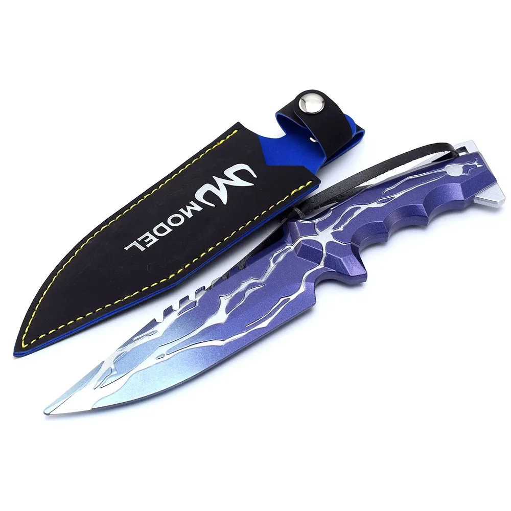 22 centimetri Valorant Gioco Periferico Contatto Fearless Punizione di Dio Coltello Full Metal Lega Arma Modello Artigianato Decorazione Giocattoli Regalo