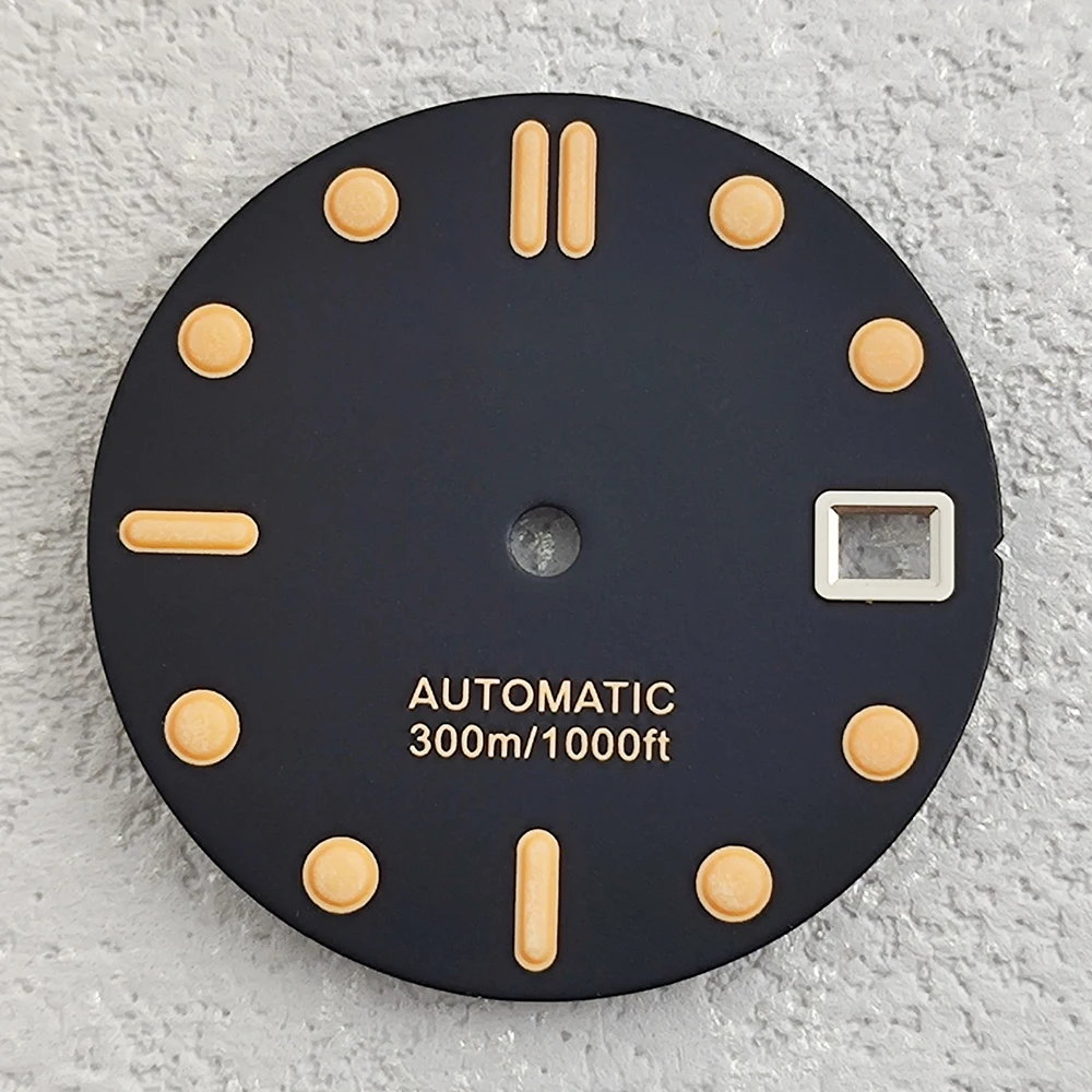 Quadrante NH35 da 28,5 mm Quadrante luminoso super verde per movimento NH35/NH36 Quadranti modificati Orologi di ricambio Accessori