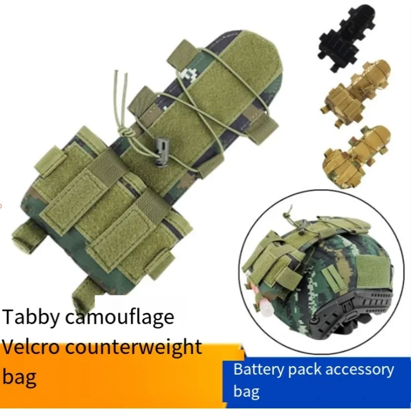 

Mk2 Velcro Counterweight Bag Accessory Bag Battery Pack Tactical FAST Helmet Counterweight AF Wendy Suitable