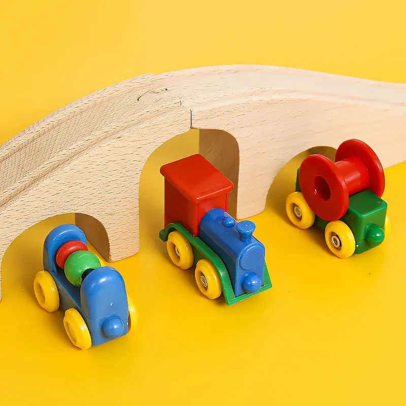 Zabawka magnetyczna samochód transportowy urządzenie inżynieryjne samochodu, wagon kolejowy kompatybilny z drewniany pociąg torami różnych stylów są dostępne