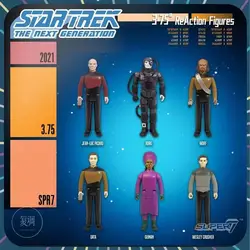 Super7 Star Trek Next Generation Star Trek Hanging Card Action Figure Model Toys Gifts In Stock