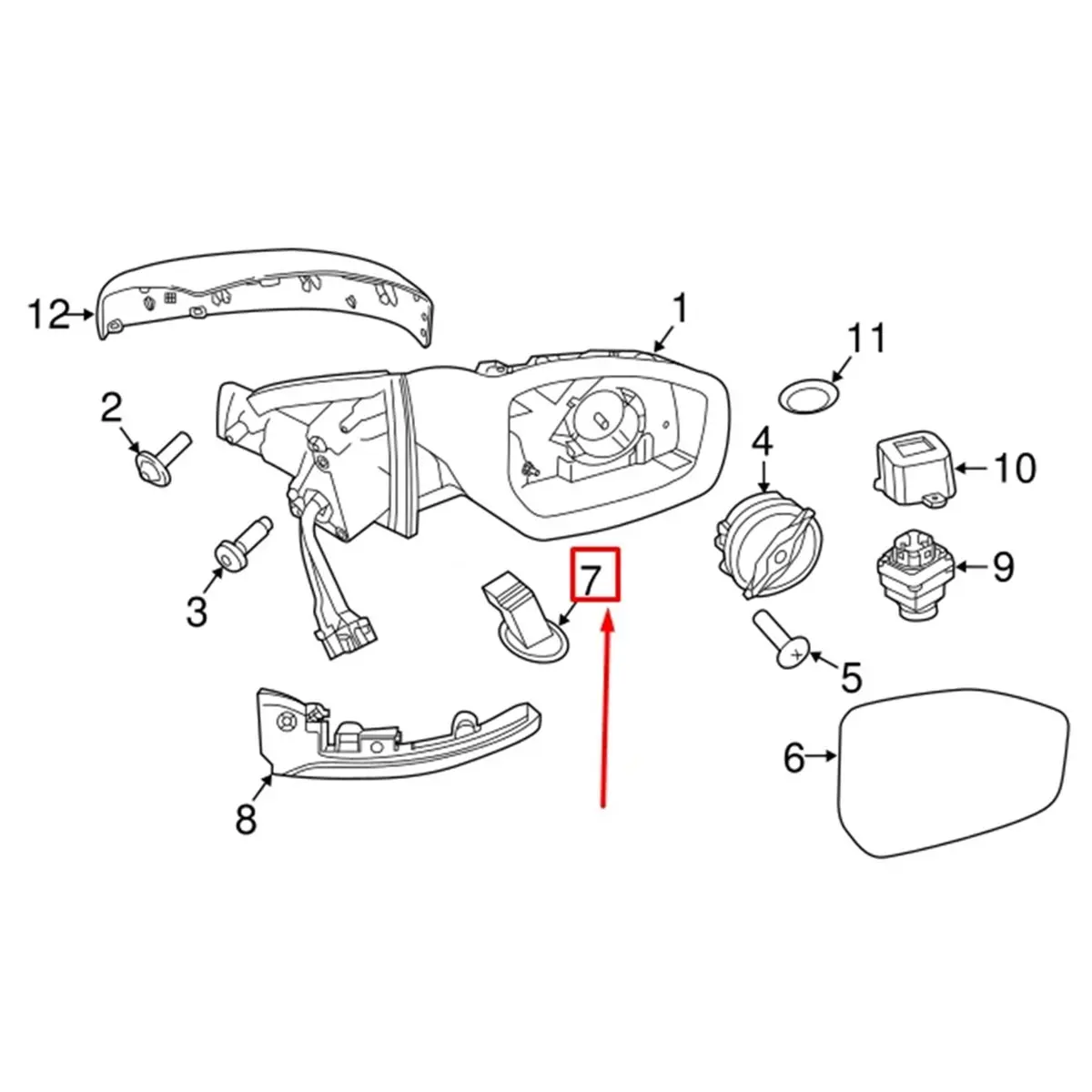 #89E Automotive Parts & Accessories,For Land Rover Discovery Sport Puddle Lamp LH&RH LR061158 LR061157 (Black)