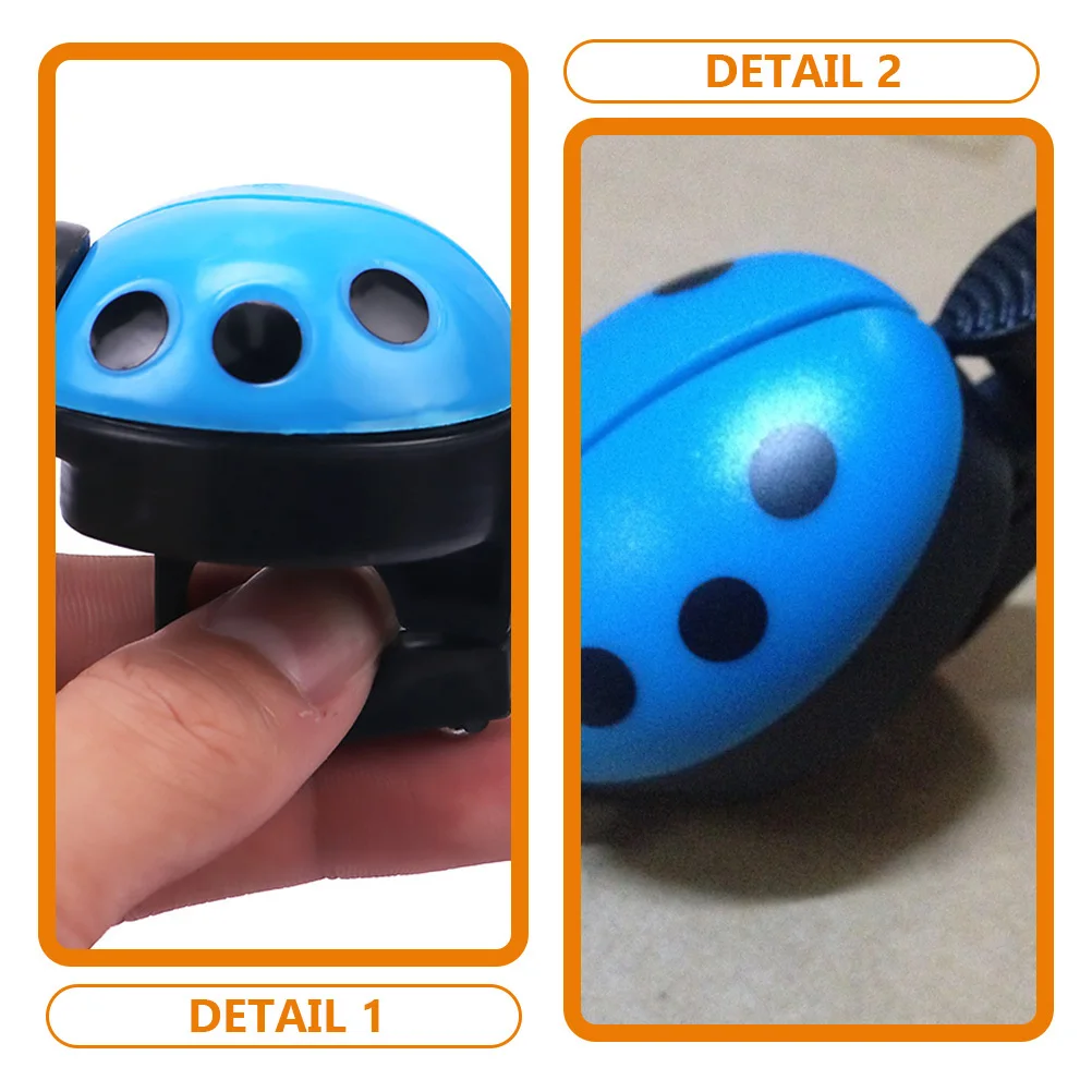 

2Pcs Bike Bell Ladybug Cartoon Style Loud Safety Ringtone Bicycle Accessories for Young Riders Ladybug Cycling Bell